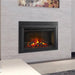 SimpliFire Electric Insert Fireplace - A contemporary fireplace showcasing a glass door and insert.