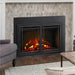 SimpliFire Electric Insert Fireplace - A modern fireplace featuring a glass door and an efficient fireplace insert.