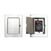 Empire Carol Rose Loft Outdoor Stainless Steel Gas Insert - Metallic wall switch panel with a red button on a white background