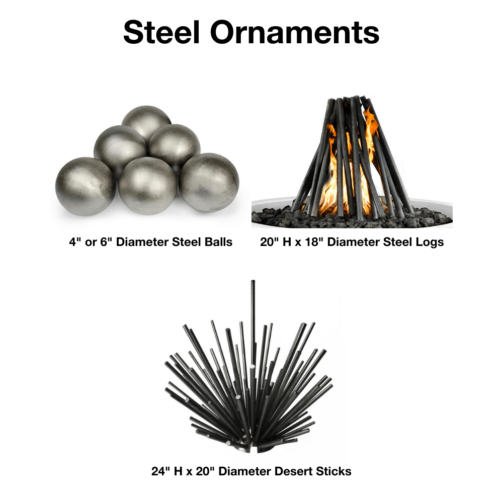 Outdoor Plus Cazo 31-Inch Round Concrete Gas Fire Bowl - Match Lit (OPT-31RFO)