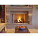 Cozy indoor fireplace with decorative mantel and flames, enhancing the warm ambiance of the living space.