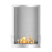 The Bio Flame 24-Inch Firebox SS Built-in Ethanol Fireplace - A fireplace on a white background