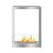 The Bio Flame 24-Inch Smart Firebox DS See-Through Ethanol Fireplace - A fireplace on a white background