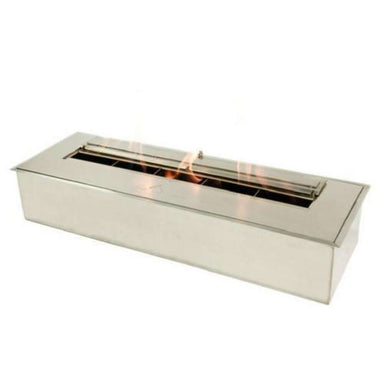 The Bio Flame 24-Inch Indoor/Outdoor Ethanol Fireplace Burner - A fireplace on a white background