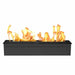 The Bio Flame 38-Inch Smart Remote Controlled Ethanol Burner - A black fireplace on a white background