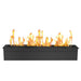 The Bio Flame 48-Inch Smart Remote Controlled Ethanol Burner - A black fireplace on a white background