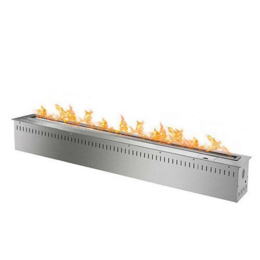 The Bio Flame 48-Inch Smart Remote Controlled Ethanol Burner - A fireplace on a white background