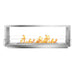 The Bio Flame 72-Inch Smart Firebox DS -See-Through Ethanol Fireplace - A fireplace on a white background