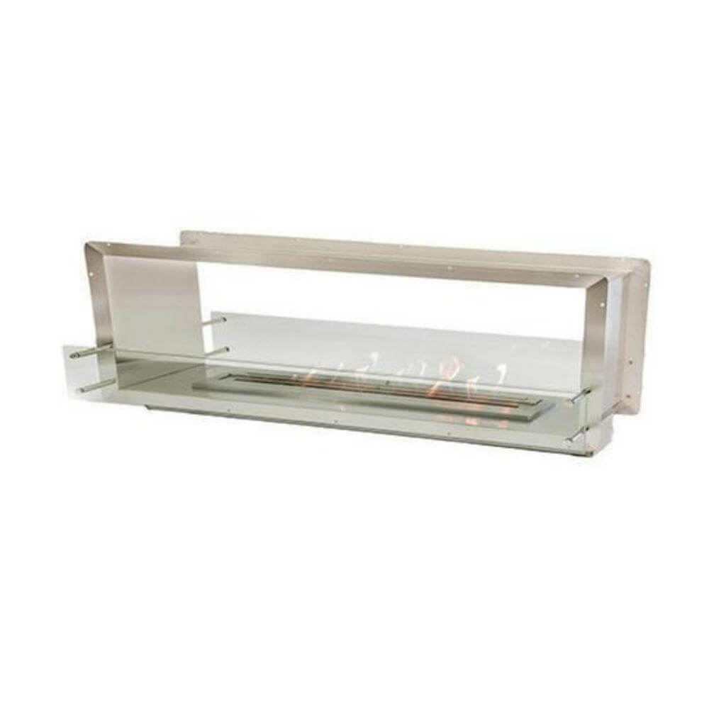 The Bio Flame 72-Inch Smart Firebox DS -See-Through Ethanol Fireplace - 