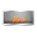 The Bio Flame XL Firebox SS 53-Inch Built-in Ethanol Fireplace - An ethanol fireplace on a white background