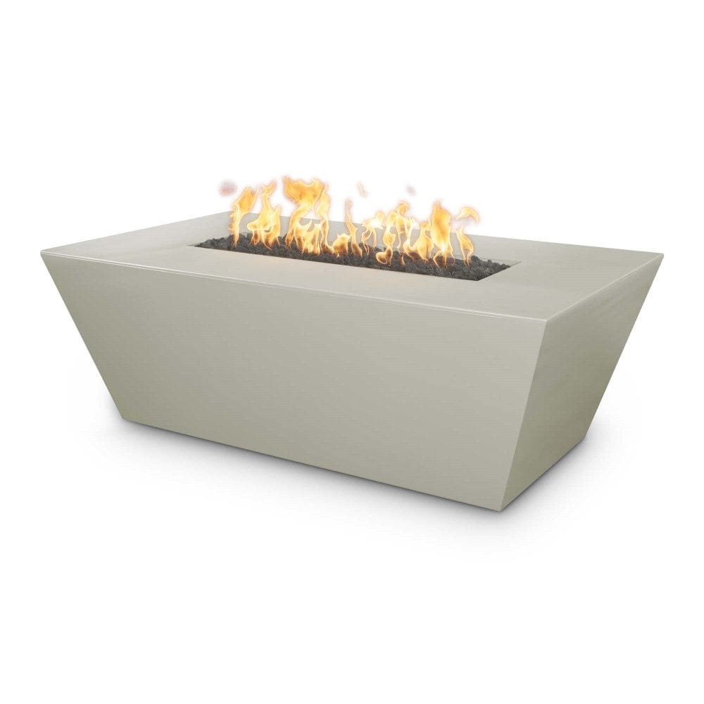 Outdoor Plus Angelus 60-Inch Rectangular GFRC Gas Fire Pit Table - Flame Sense