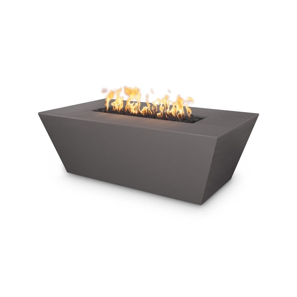 Outdoor Plus Angelus 60-Inch Rectangular GFRC Gas Fire Pit Table - Flame Sense