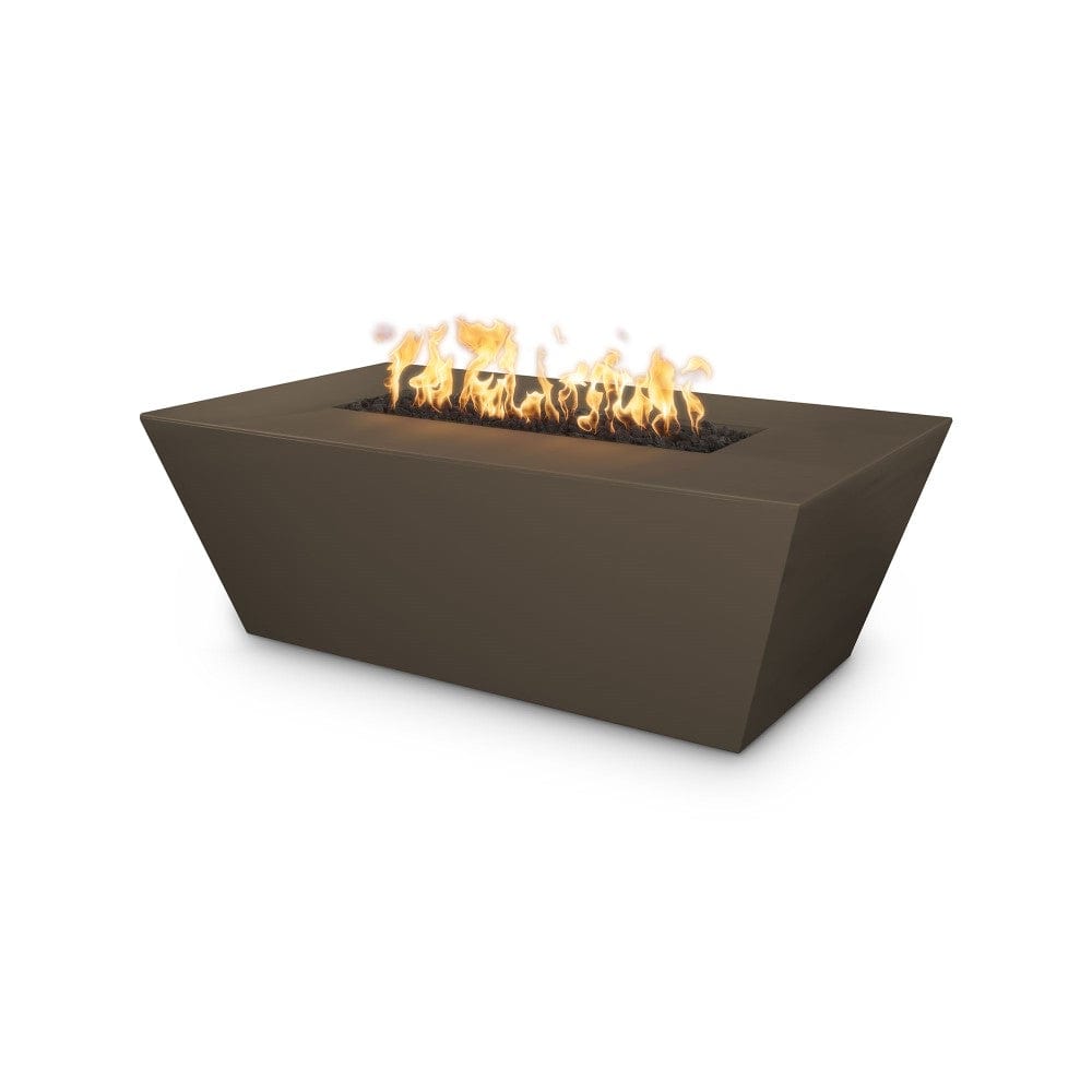 Outdoor Plus Angelus 60-Inch Rectangular GFRC Gas Fire Pit Table - Flame Sense