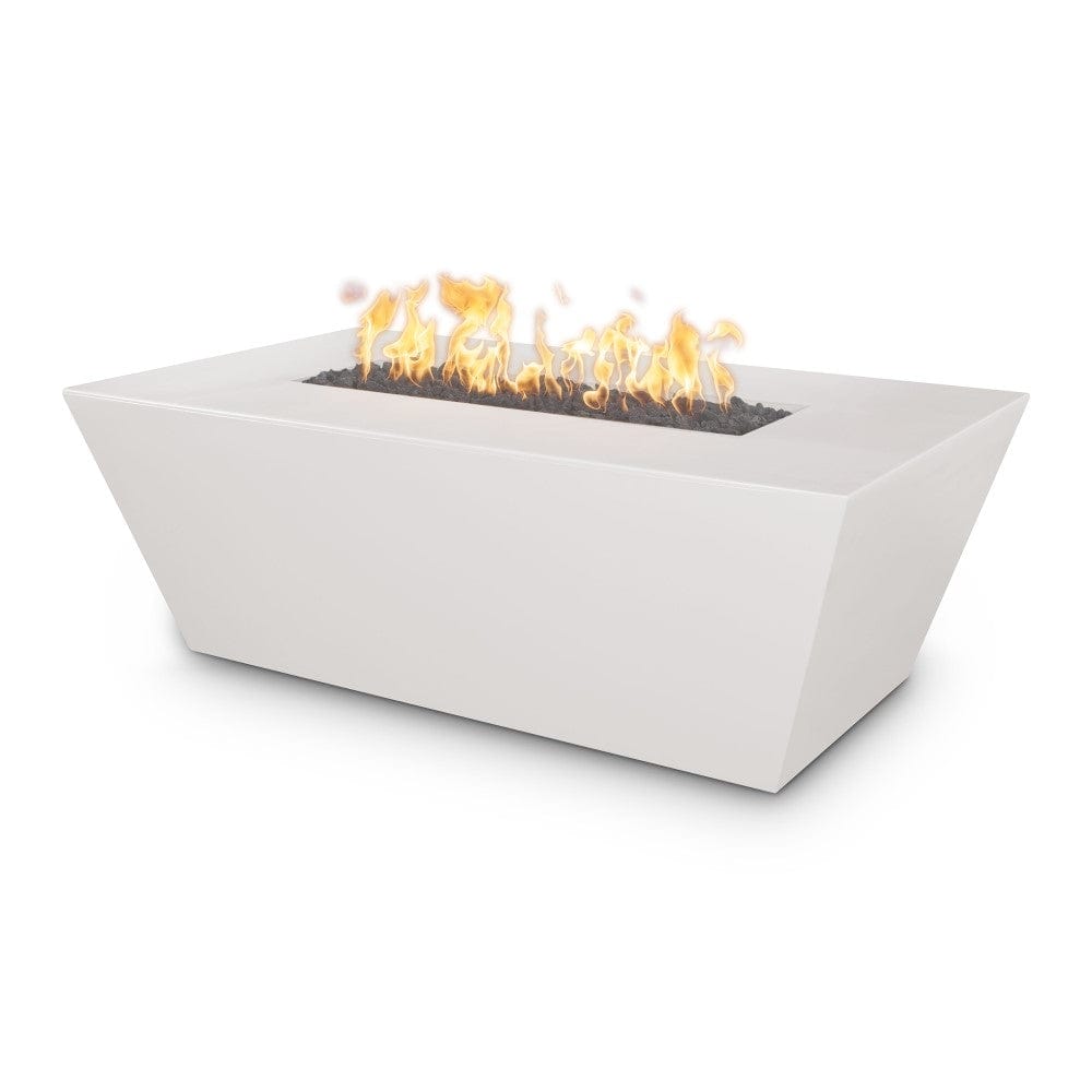 Outdoor Plus Angelus 60-Inch Rectangular GFRC Gas Fire Pit Table - Flame Sense