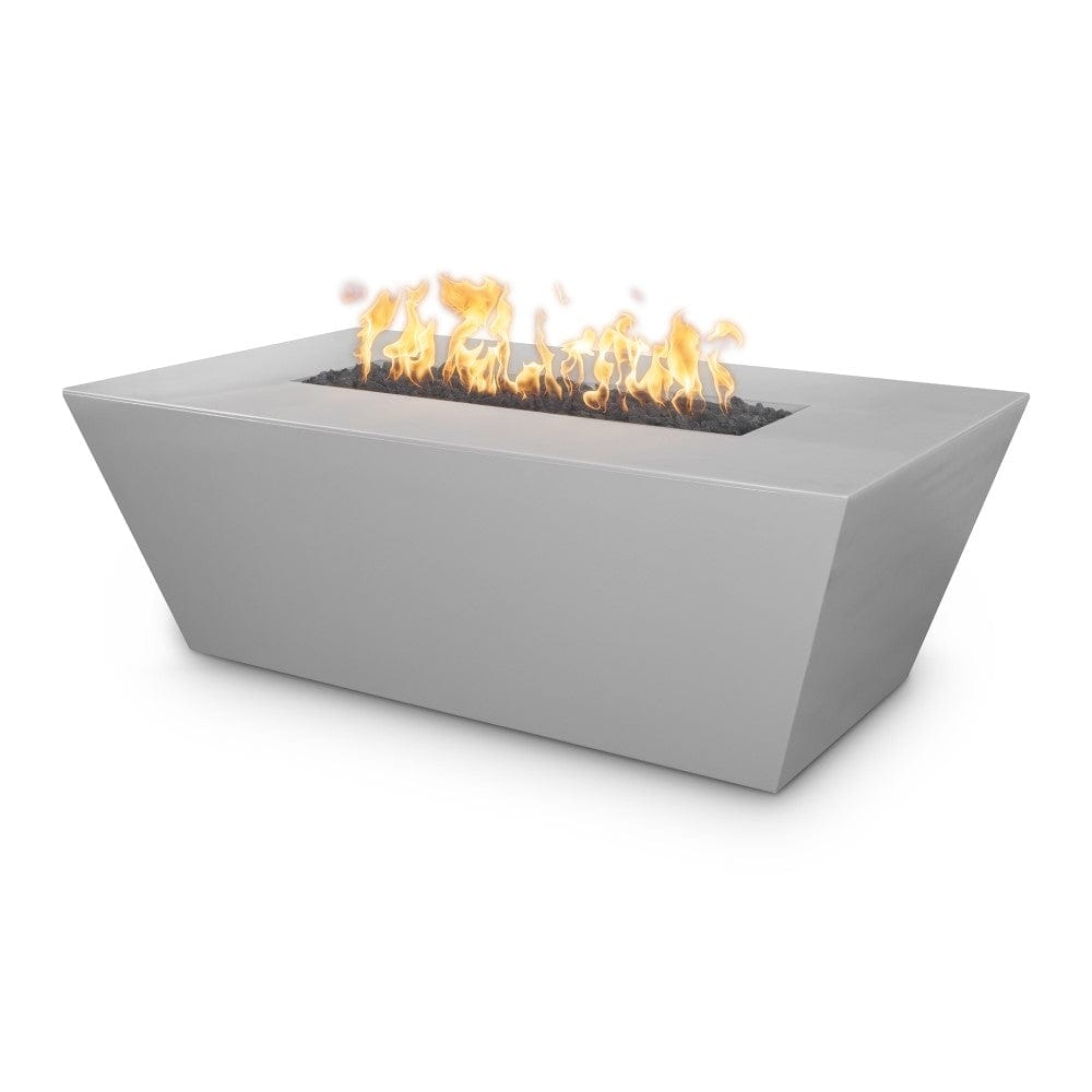 Outdoor Plus Angelus 60-Inch Rectangular GFRC Gas Fire Pit Table - Flame Sense