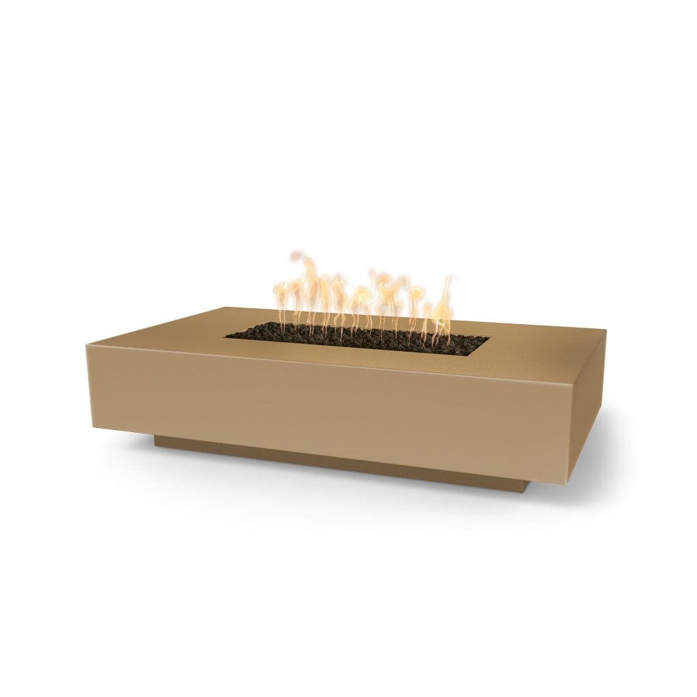 Outdoor Plus Cabo 56-Inch Rectangular GFRC Gas Fire Pit Table - Match Lit