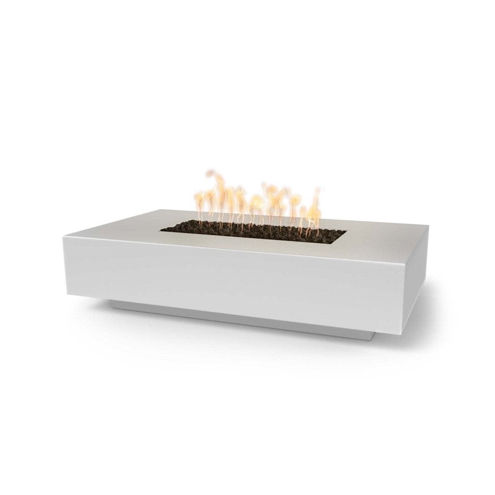 Outdoor Plus Cabo 90-Inch Rectangular GFRC Gas Fire Pit Table - Flame Sense