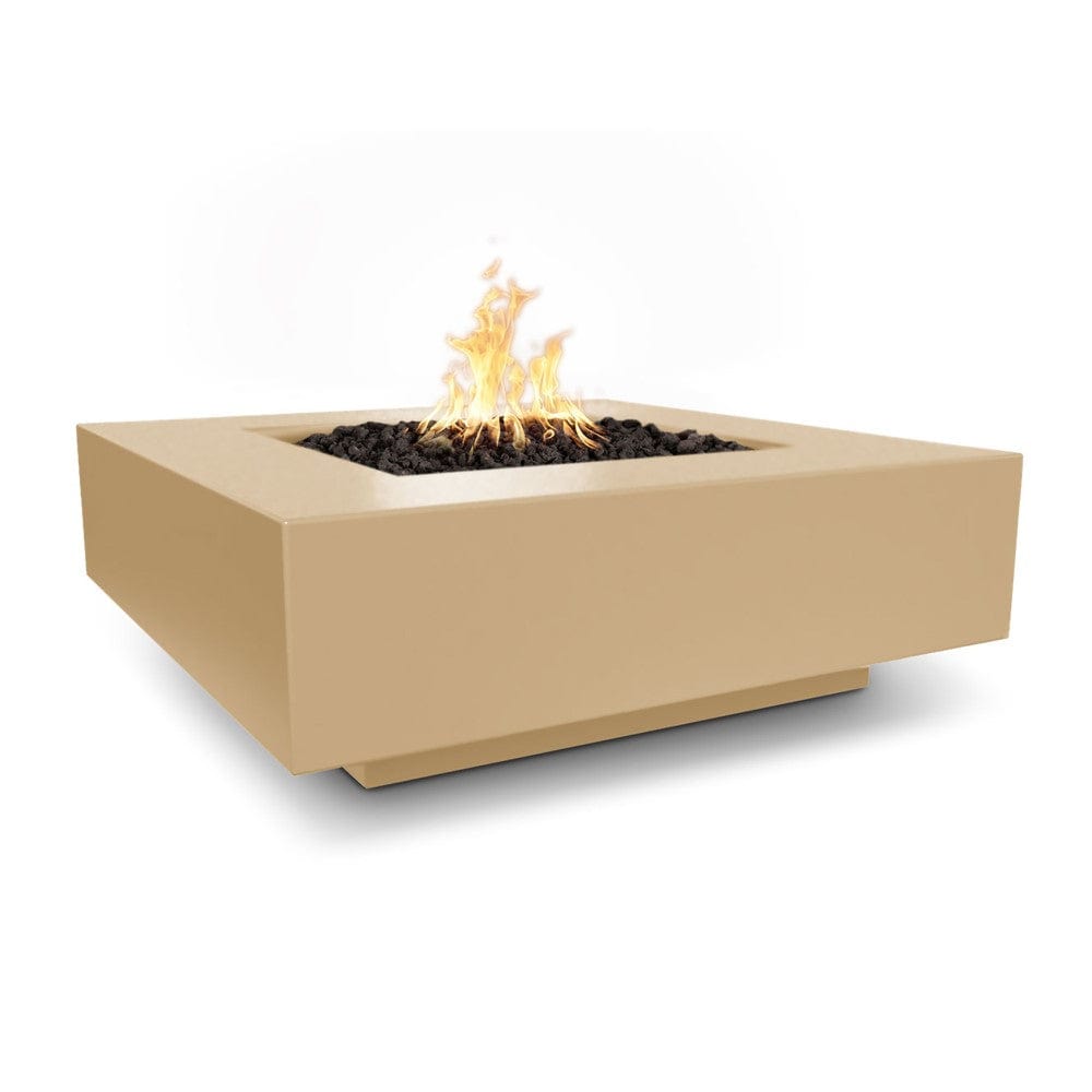Outdoor Plus Cabo Square GFRC Gas Fire Pit Table - Match Lit