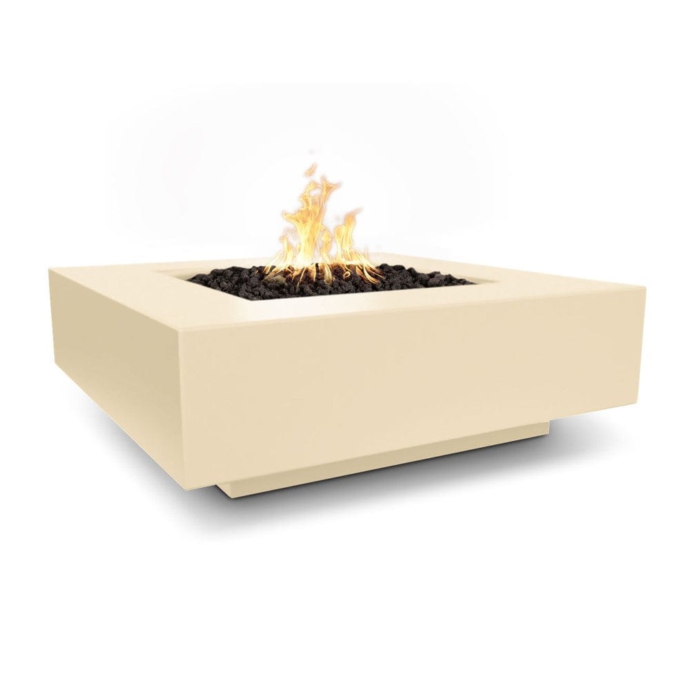Outdoor Plus Cabo Square GFRC Gas Fire Pit Table - Match Lit