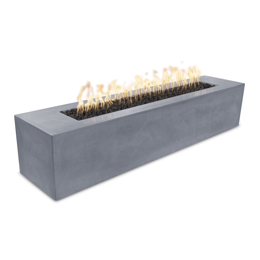 Outdoor Plus Carmen 72-Inch Linear GFRC Gas Fire Pit with Access Door - Match Lit