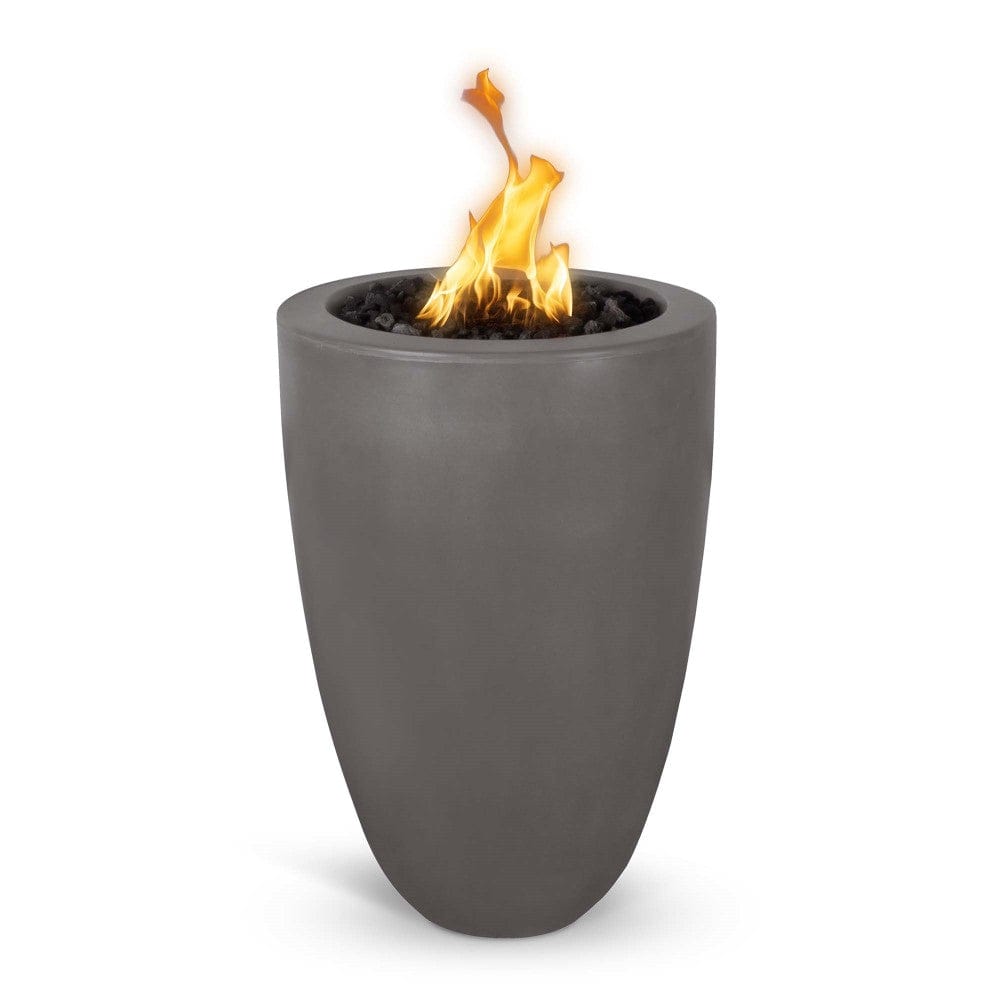 Outdoor Plus Castillo 22-Inch Pillar GFRC Gas Fire Pit - Match Lit
