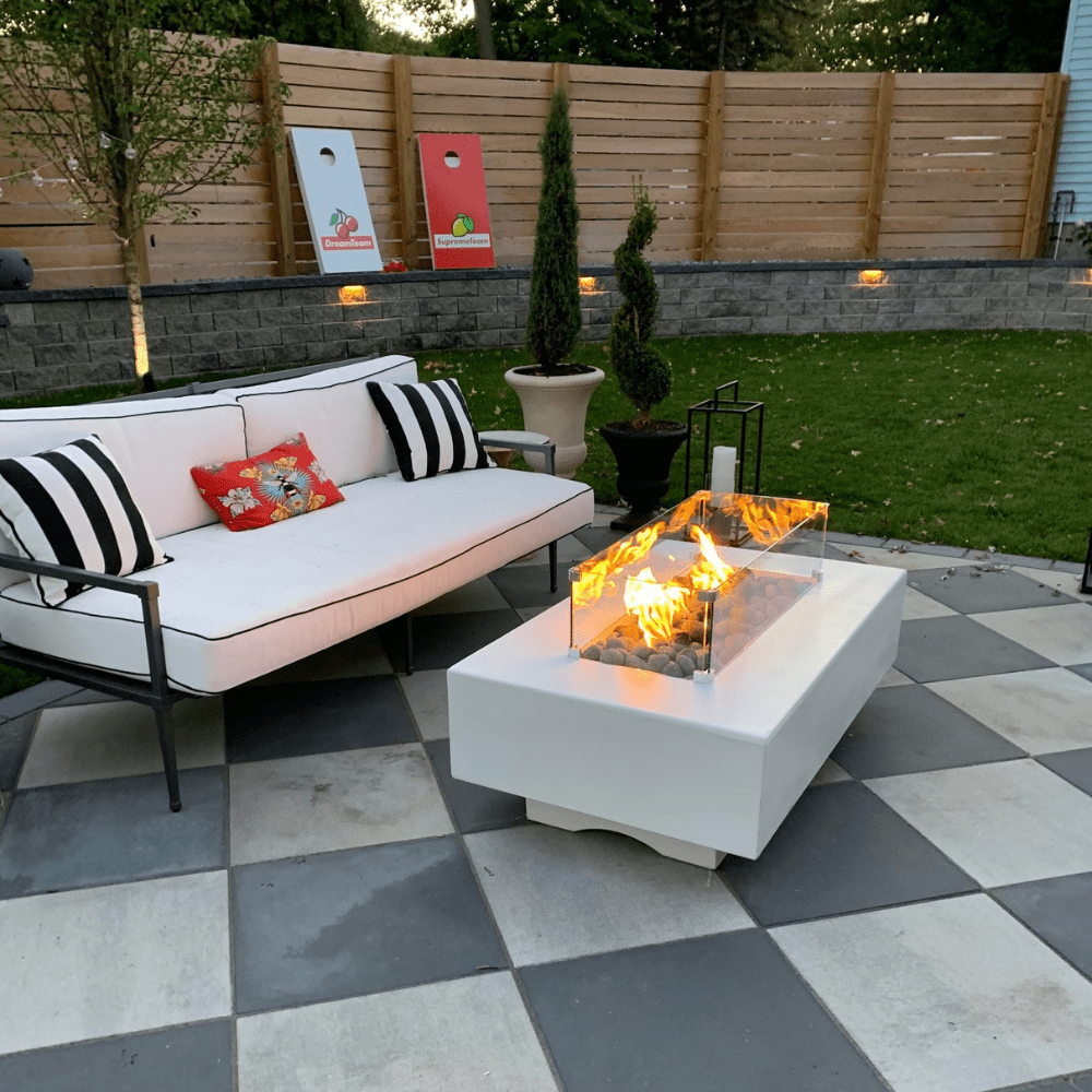 Outdoor Plus Del Mar 48-Inch GFRC Gas Fire Pit - Match Lit (OPT-CORGFRC48)