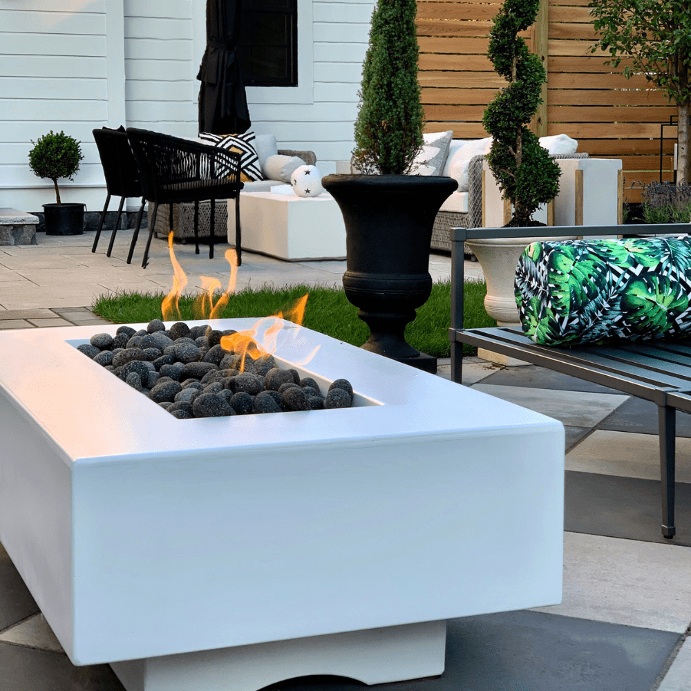 Outdoor Plus Del Mar 48-Inch GFRC Gas Fire Pit - Match Lit (OPT-CORGFRC48)