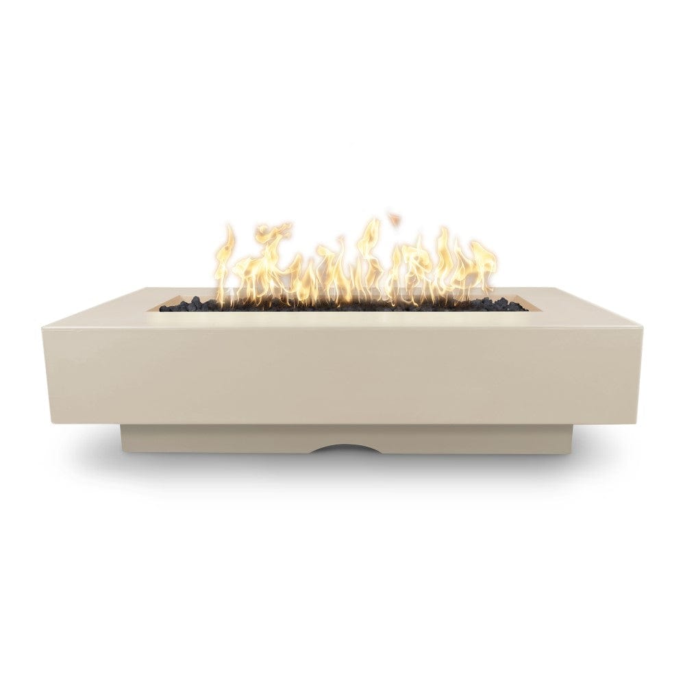 Outdoor Plus Del Mar 60-Inch Rectangular GFRC Gas Fire Pit - Match Lit