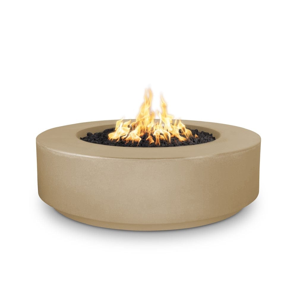 Outdoor Plus Florence 42-Inch GFRC Gas Fire Pit - Match Lit (OPT-FL42) - brass