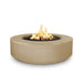 Outdoor Plus Florence 42-Inch GFRC Gas Fire Pit - Match Lit (OPT-FL42) - brass