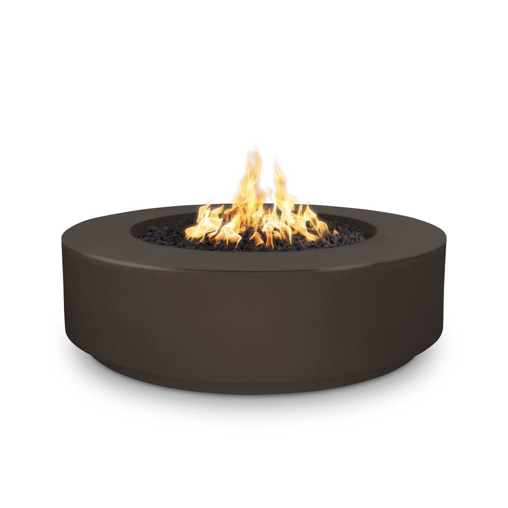 Outdoor Plus Florence 42-Inch GFRC Gas Fire Pit - Match Lit (OPT-FL42) - matte black 