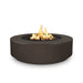 Outdoor Plus Florence 42-Inch GFRC Gas Fire Pit - Match Lit (OPT-FL42) - matte black 