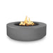 Outdoor Plus Florence 42-Inch GFRC Gas Fire Pit - Match Lit (OPT-FL42) = dark grey