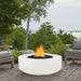 Outdoor Plus Florence 42-Inch GFRC Gas Fire Pit - Match Lit (OPT-FL42) - white