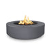 Outdoor Plus Florence 42-Inch GFRC Gas Fire Pit - Match Lit (OPT-FL42) - charcoal color in white background