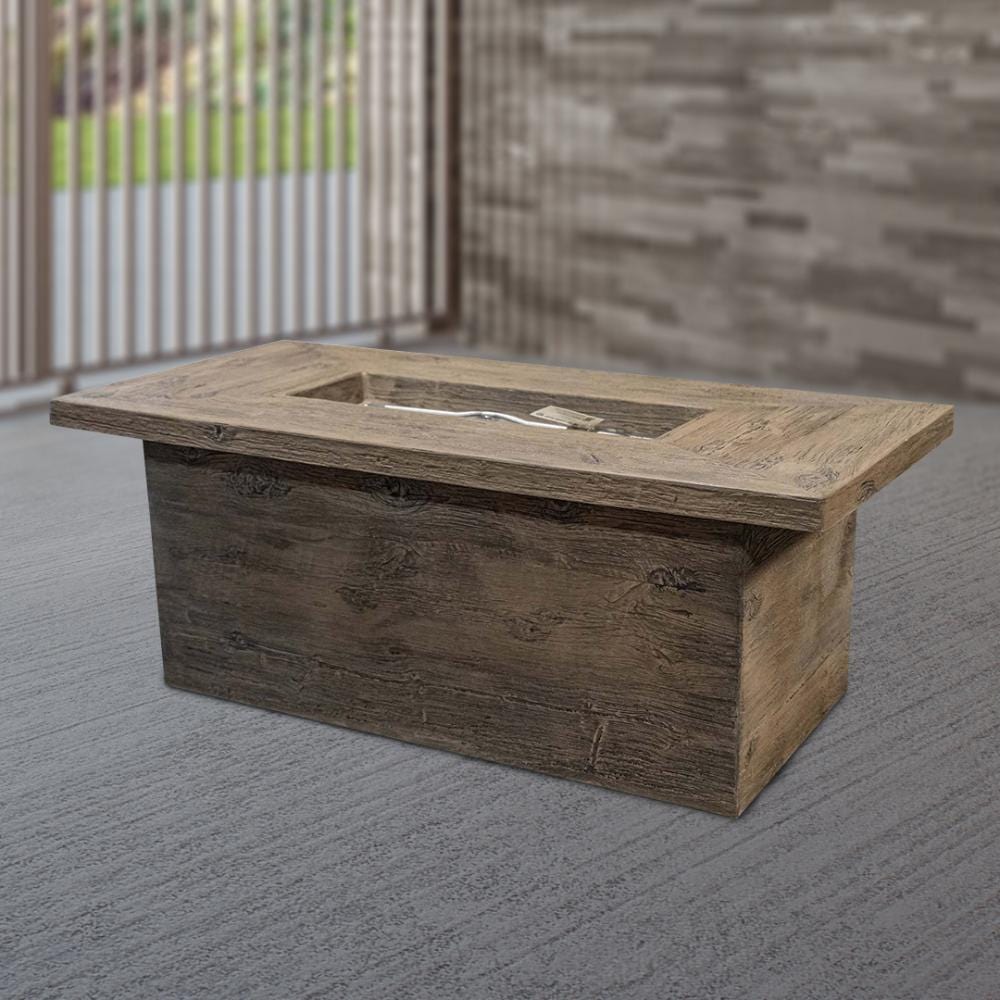Outdoor Plus Grove 60-Inch Rectangular Concrete Fire Table (OPT-GRVWG60)