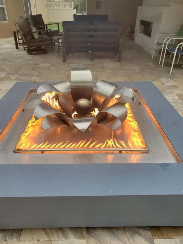 Outdoor Plus Lotus Flower Ornamental Gas Burner (OPT-LF)