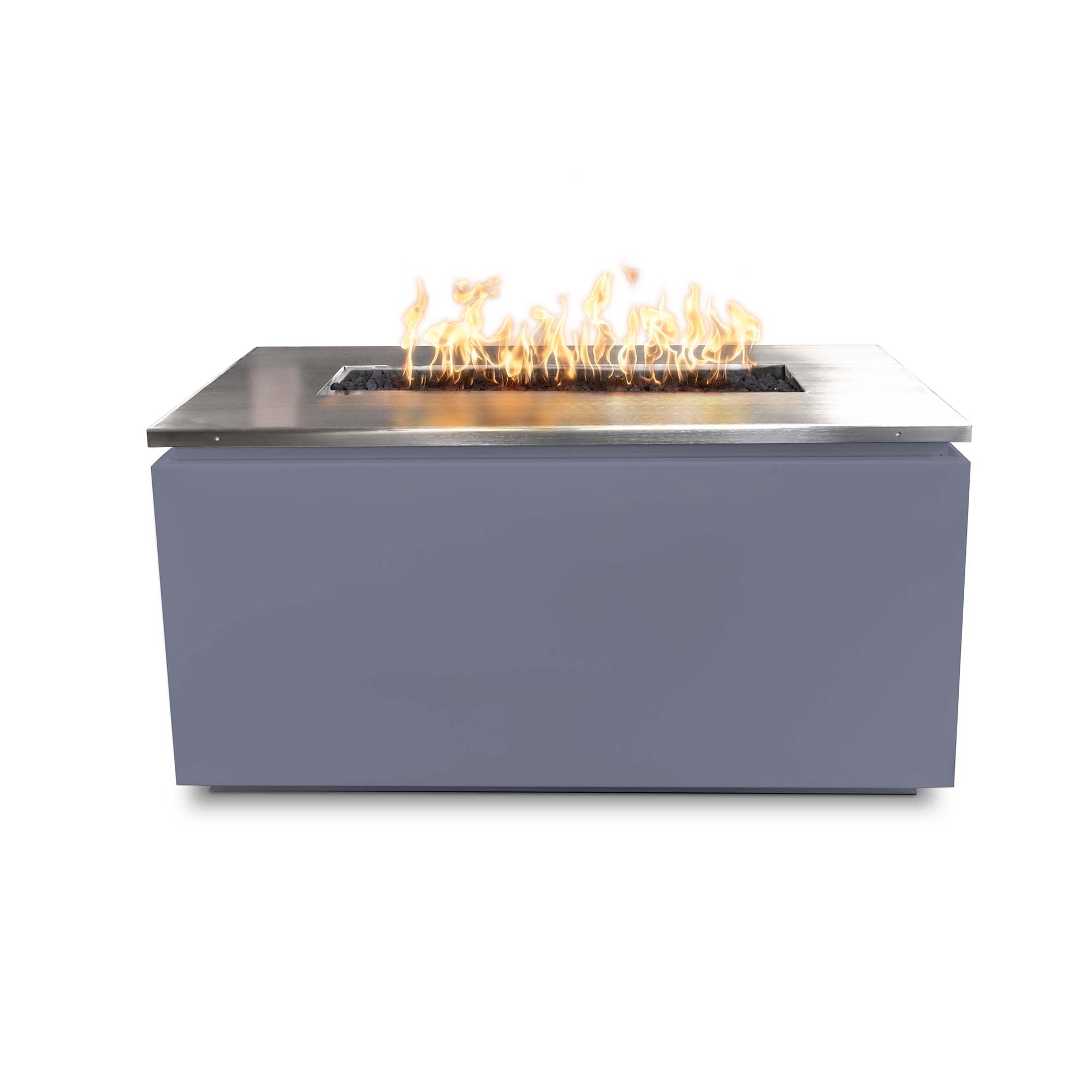 Outdoor Plus Merona 46-Inch Rectangular Fire Pit with Stainless Steel Top - Match Lit (TOP-MC4622)