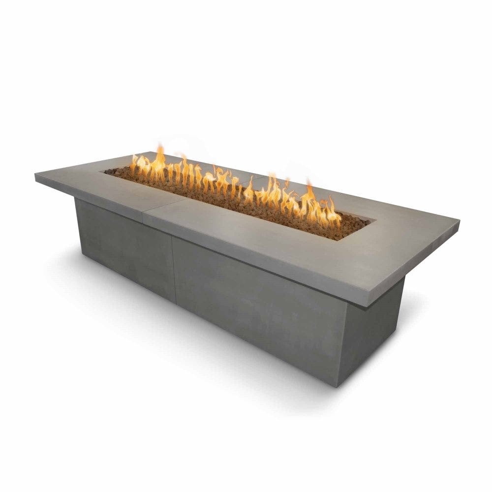 Outdoor Plus Newport Rectangular Concrete Gas Fire Table - Flame Sense