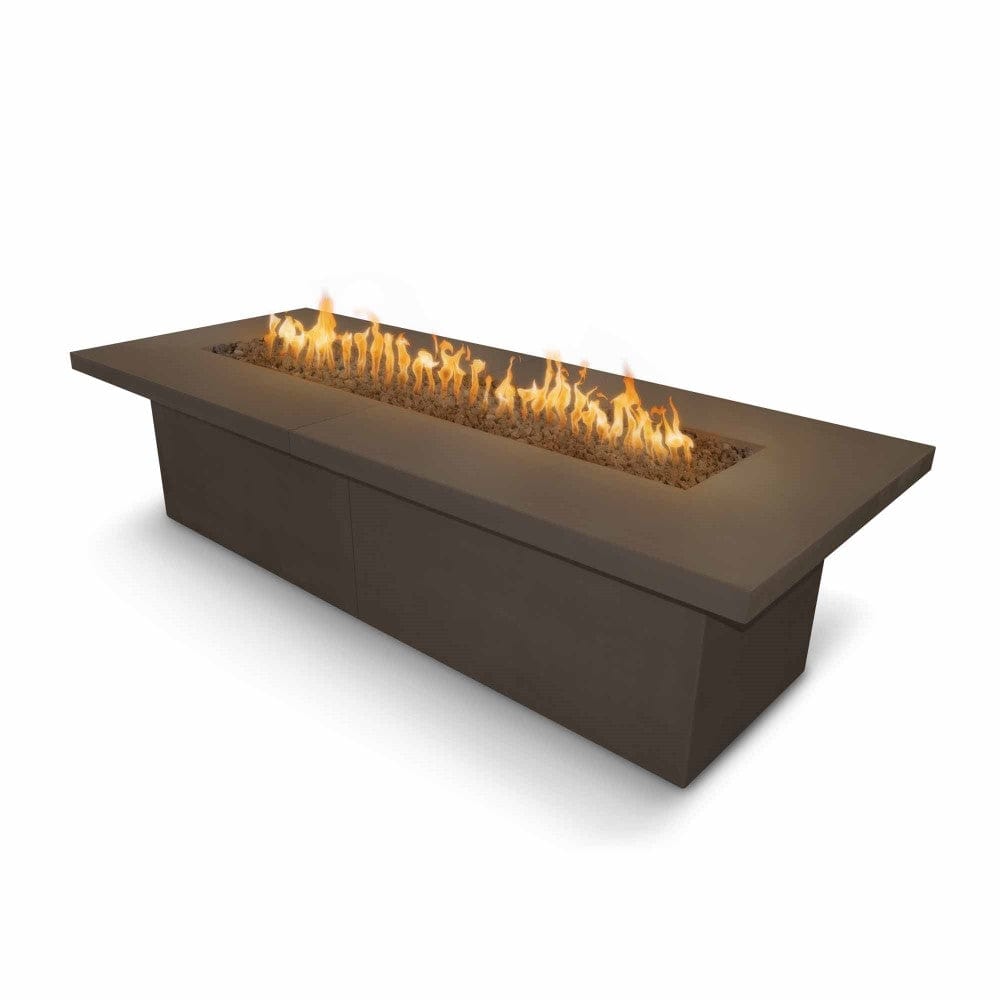 Outdoor Plus Newport Rectangular Concrete Gas Fire Table - Flame Sense