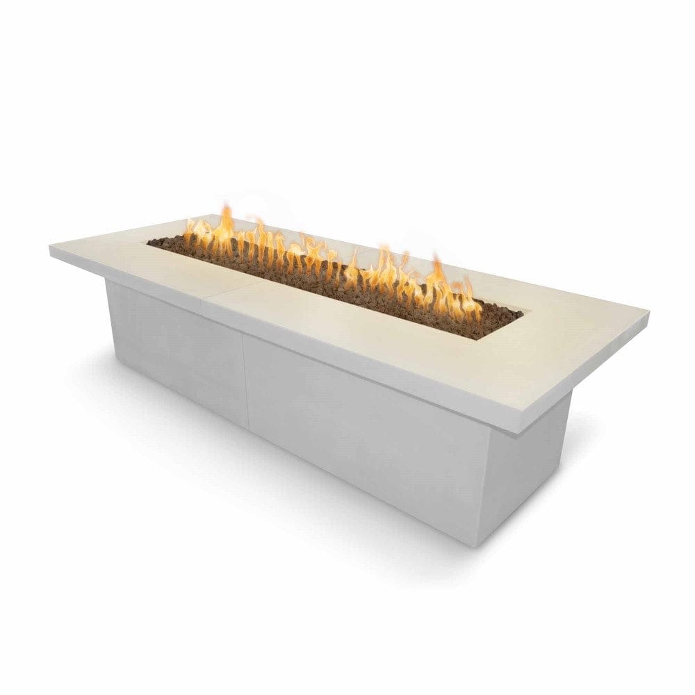 Outdoor Plus Newport Rectangular Concrete Gas Fire Table - Flame Sense