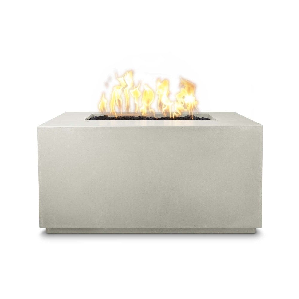 Outdoor Plus Pismo 48-Inch Rectangular GFRC Gas Fire Pit - Match Lit (OPT-2448)