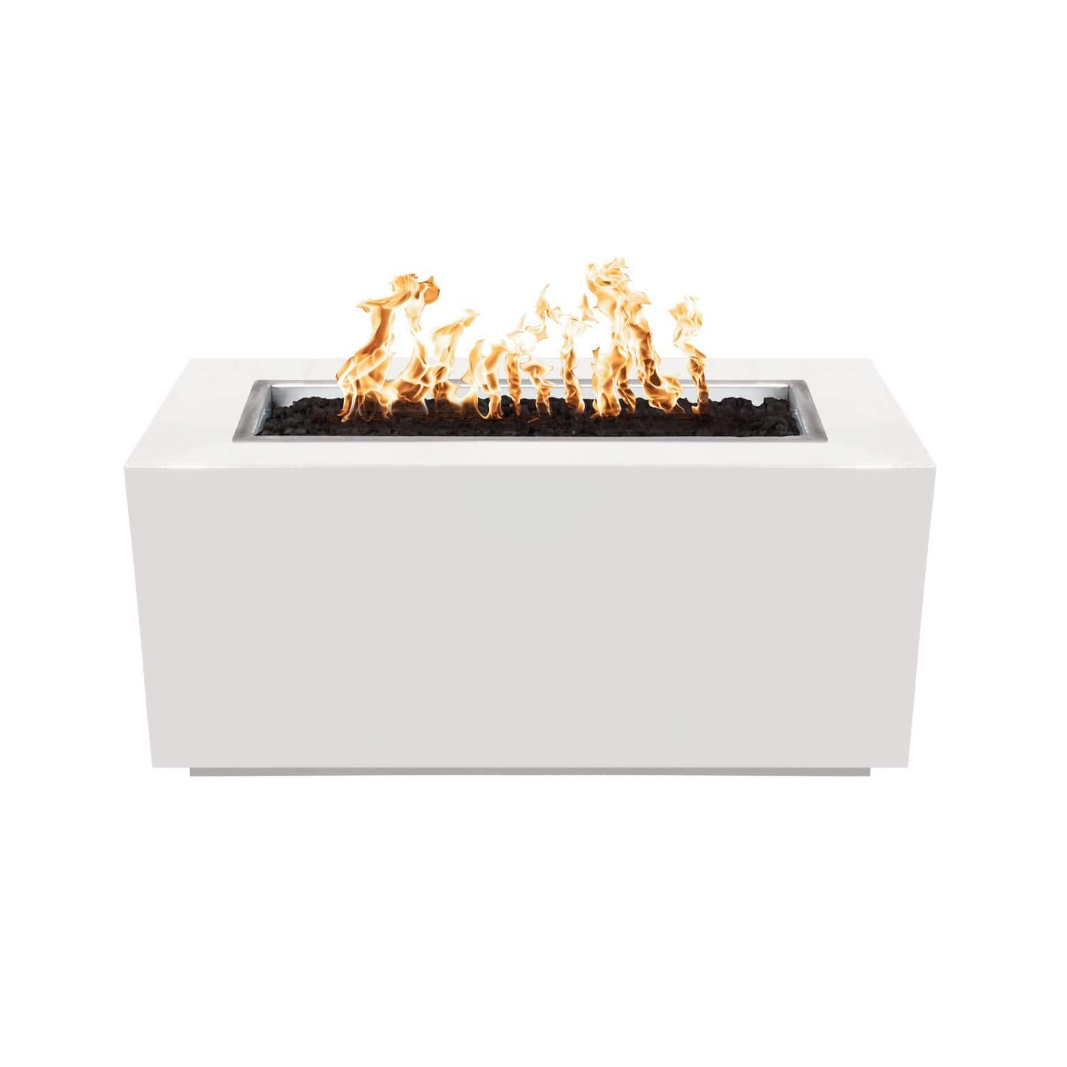 Outdoor Plus Pismo Rectangular Powder Coated Gas Fire Pit - Match Lit