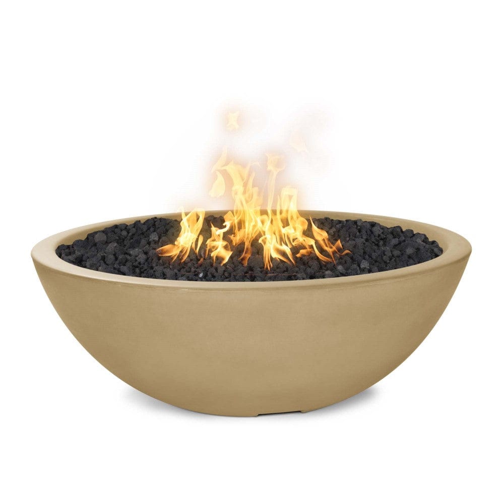Outdoor Plus Sedona 27-Inch Round Concrete Gas Fire Bowl - Match Lit (OPT-27RFO)