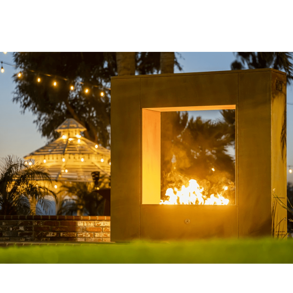 Outdoor Plus The Williams Outdoor Gas Fireplace with Electronic Ignition - 3 Sizes