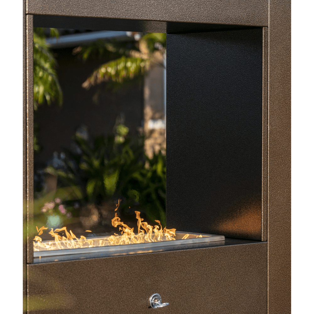 Outdoor Plus The Williams Outdoor Gas Fireplace with Electronic Ignition - 3 Sizes
