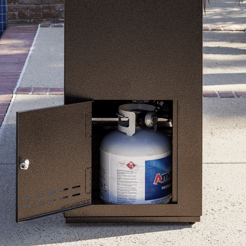 Outdoor Plus The Williams Outdoor Gas Fireplace with Flame Sense Ignition - 3 Sizes