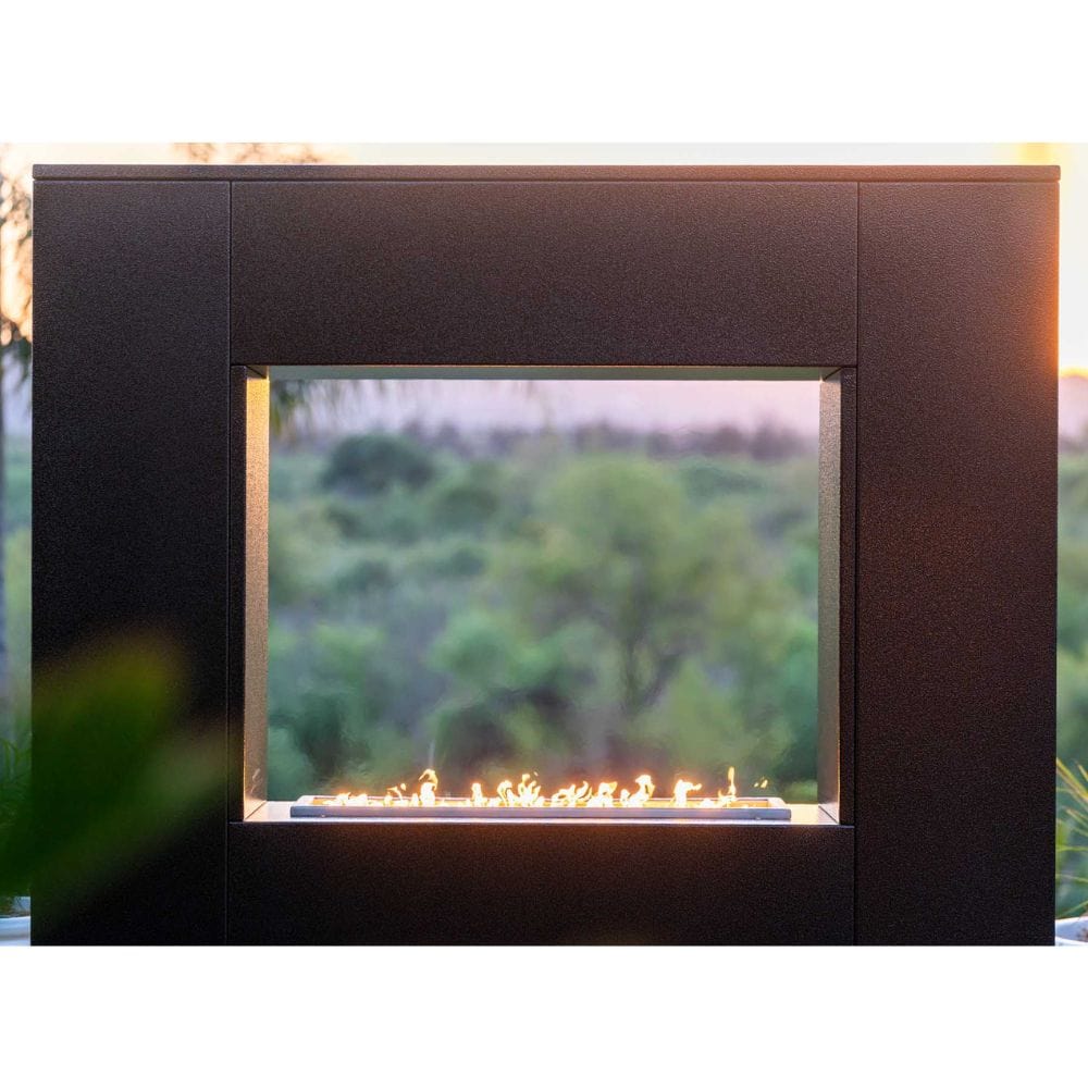 Outdoor Plus The Williams Outdoor Gas Fireplace with Flame Sense Ignition - 3 Sizes