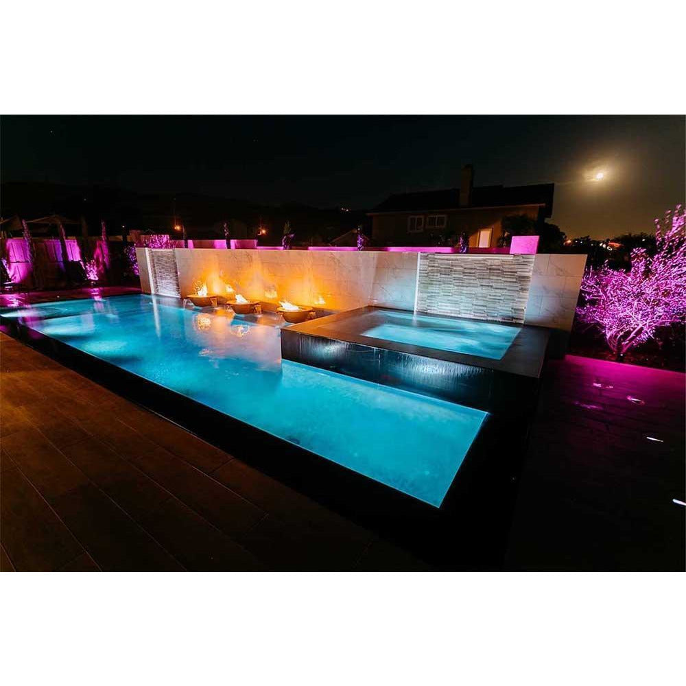 Outdoor Plus Cazo 30-Inch 4 Way Copper Gas Fire and Water Bowl - Match Lit (OPT-4W30)