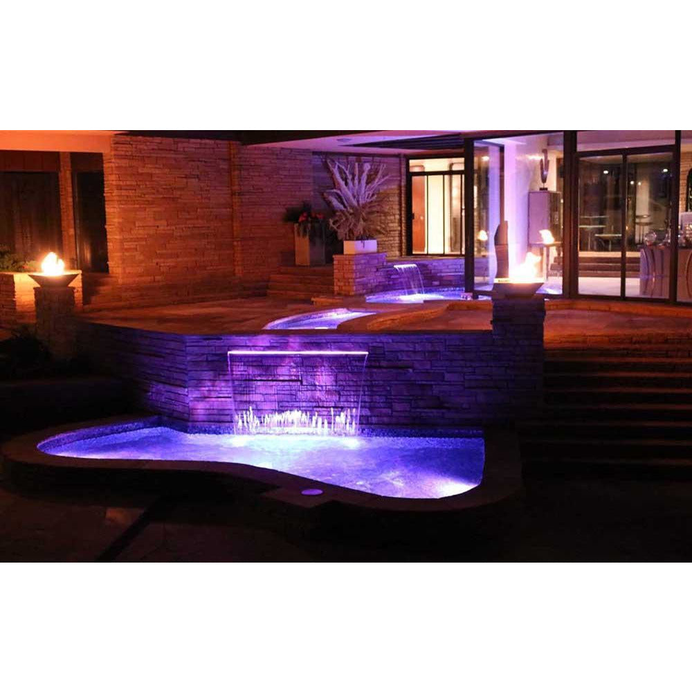 Outdoor Plus Maya 30-Inch Square Concrete Gas Fire Bowl - Match Lit (OPT-30SFO)